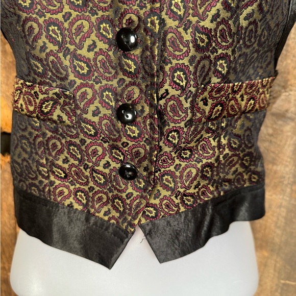 Limited London Paris New York Tapestry Vest - size XSmall - Picture 3 of 9